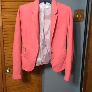 Melon colored blazer